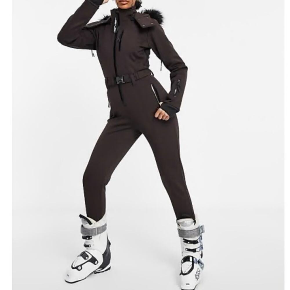 ASOS Brown/Black Ski Jumpsuit